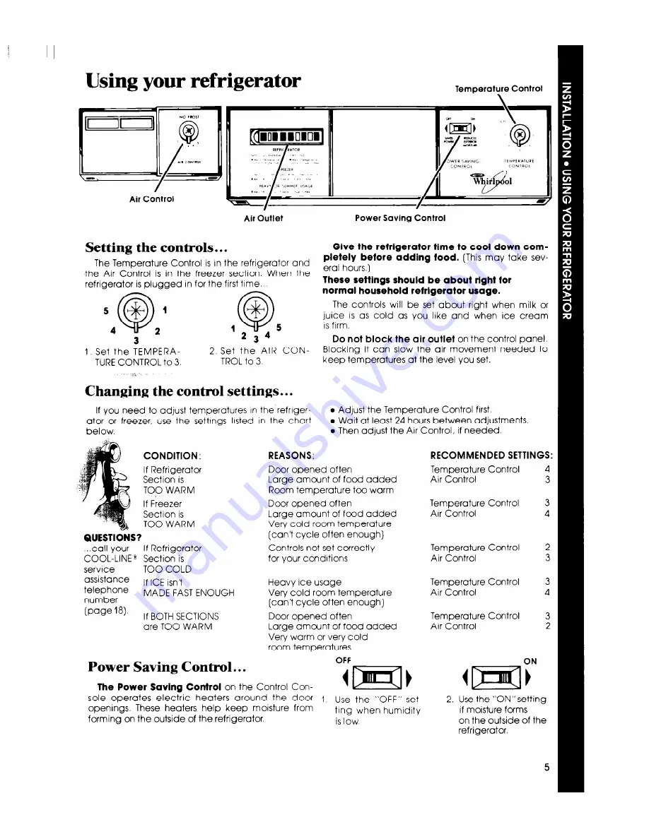 Whirlpool ED25PM Use & Care Manual Download Page 5