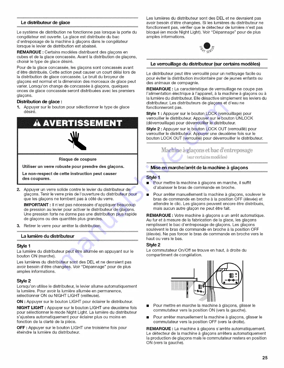 Whirlpool ED5GVEXVD - 25.3 CF SxS E-Star Adj Dr BIN1 User Instructions Download Page 25