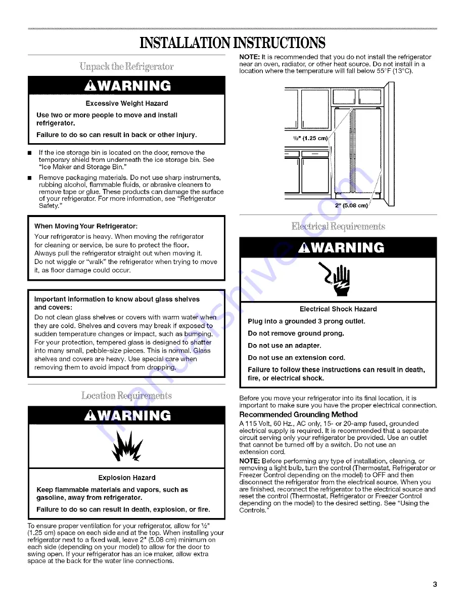 Whirlpool ED5LTAXVB01 Use & Care Manual Download Page 3