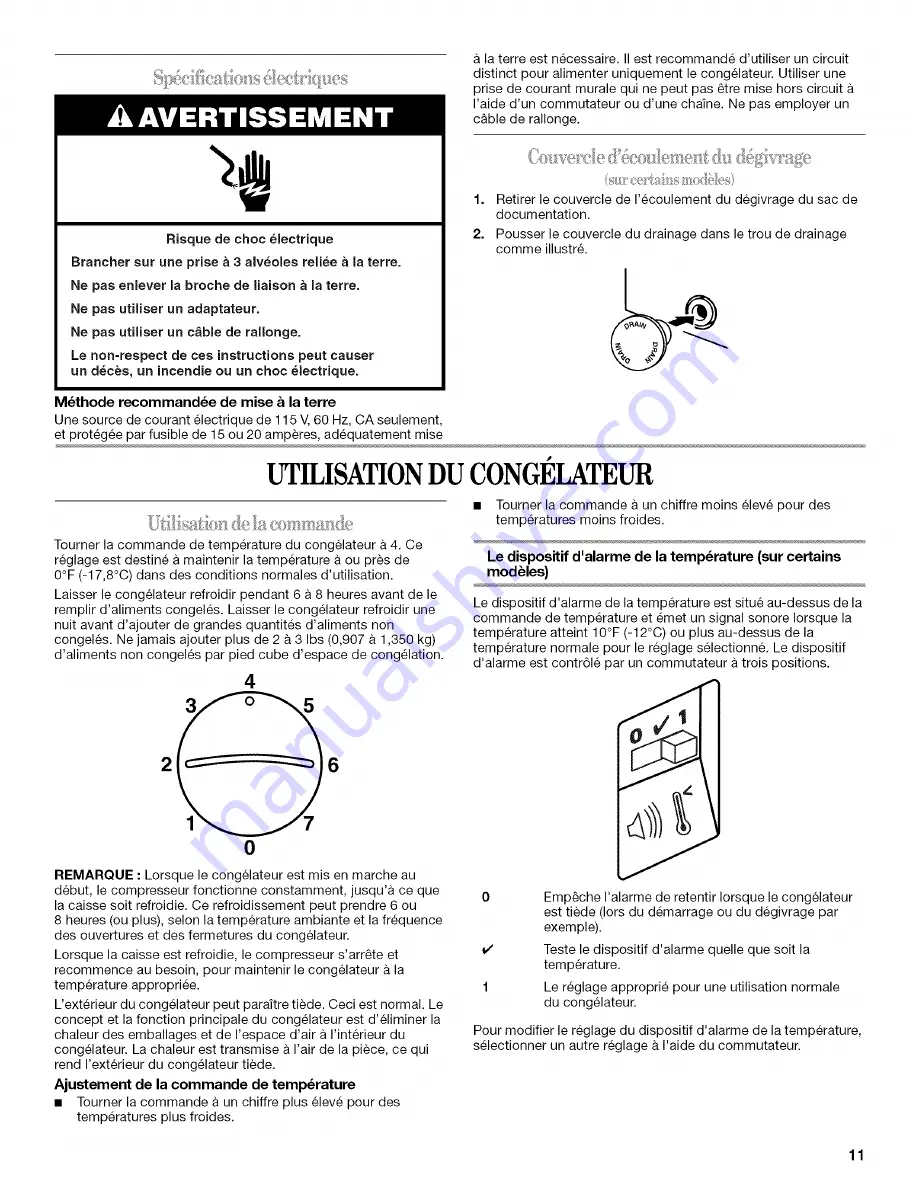 Whirlpool EH221FXRQ00 Скачать руководство пользователя страница 11