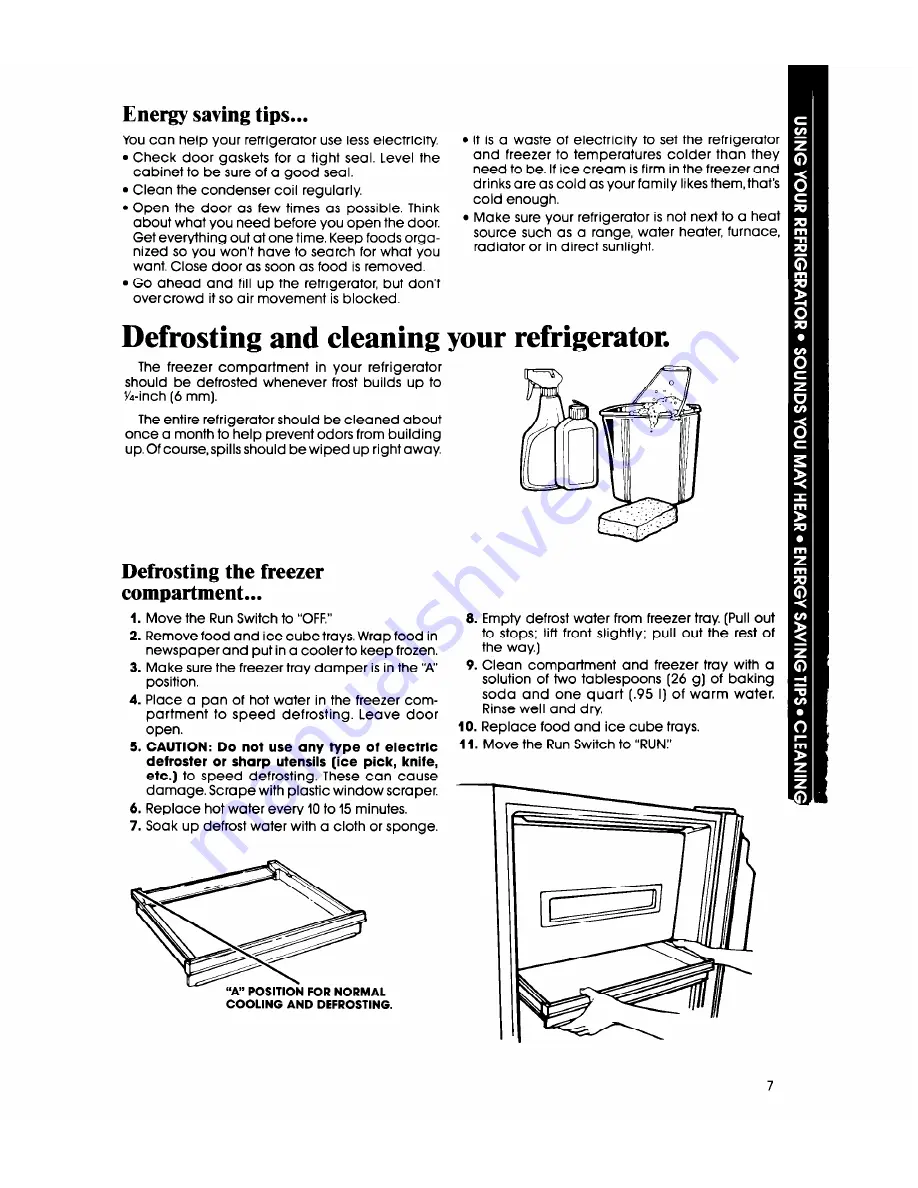 Whirlpool EL11SC Use & Care Manual Download Page 7