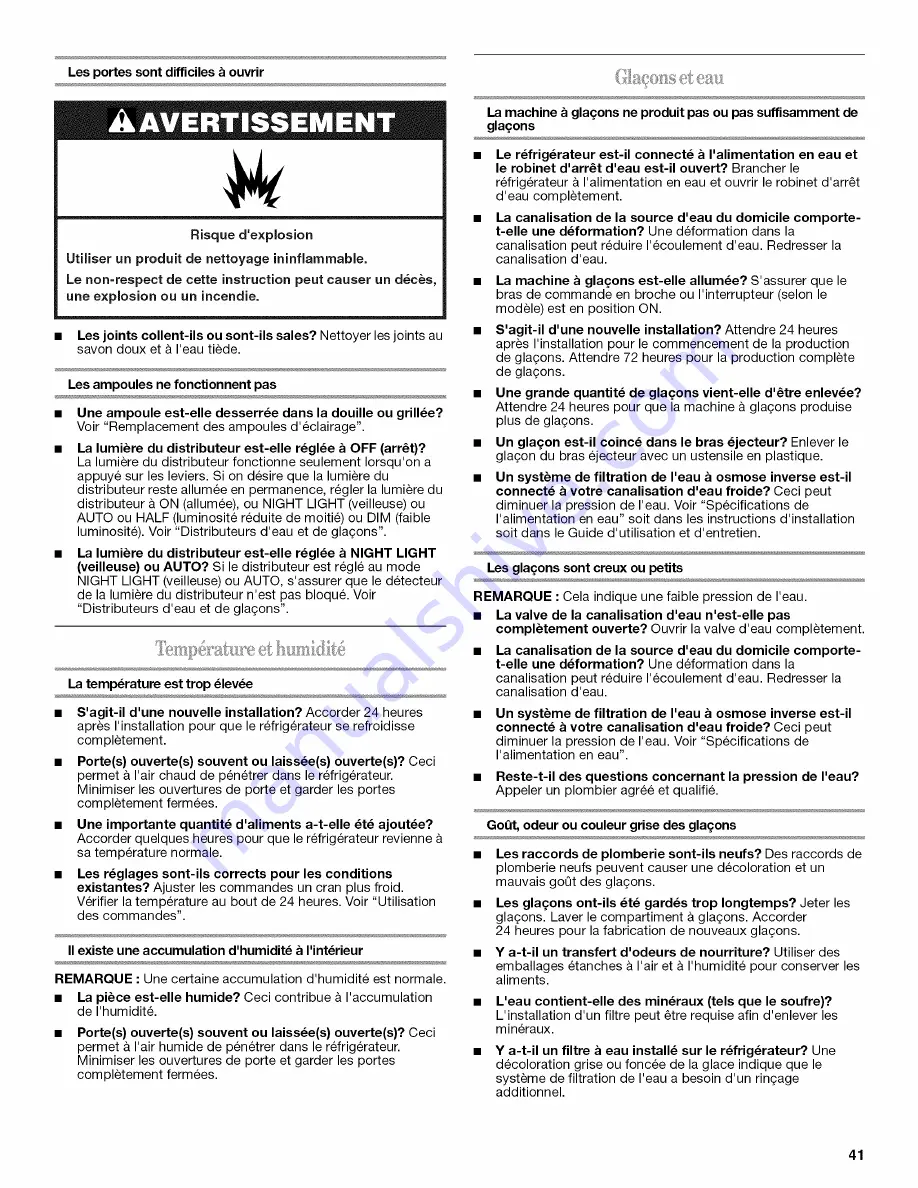 Whirlpool ES5DVAXWA00 User Instructions Download Page 41