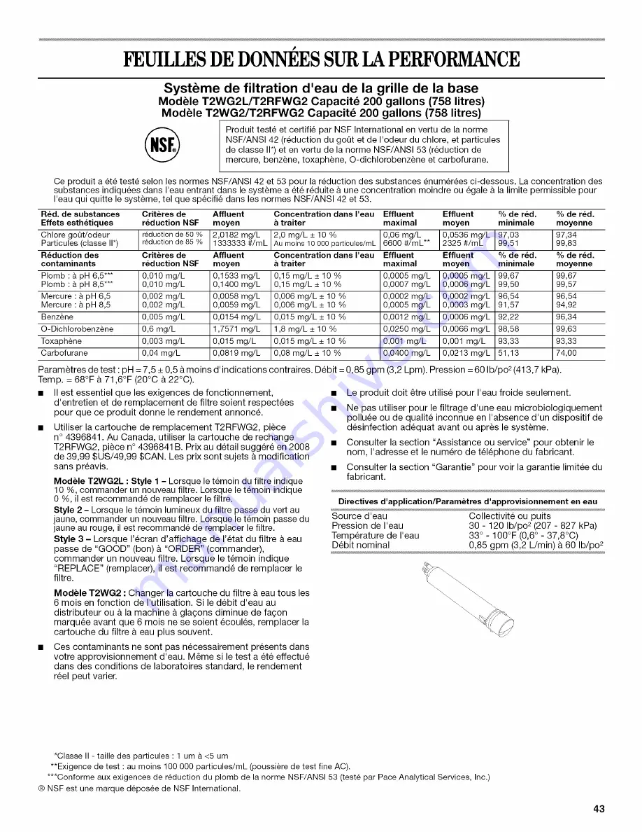 Whirlpool ES5DVAXWA00 User Instructions Download Page 43