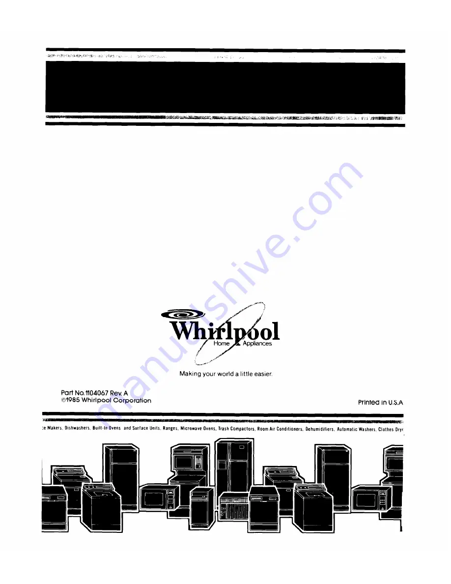 Whirlpool Estate EV130E Скачать руководство пользователя страница 12