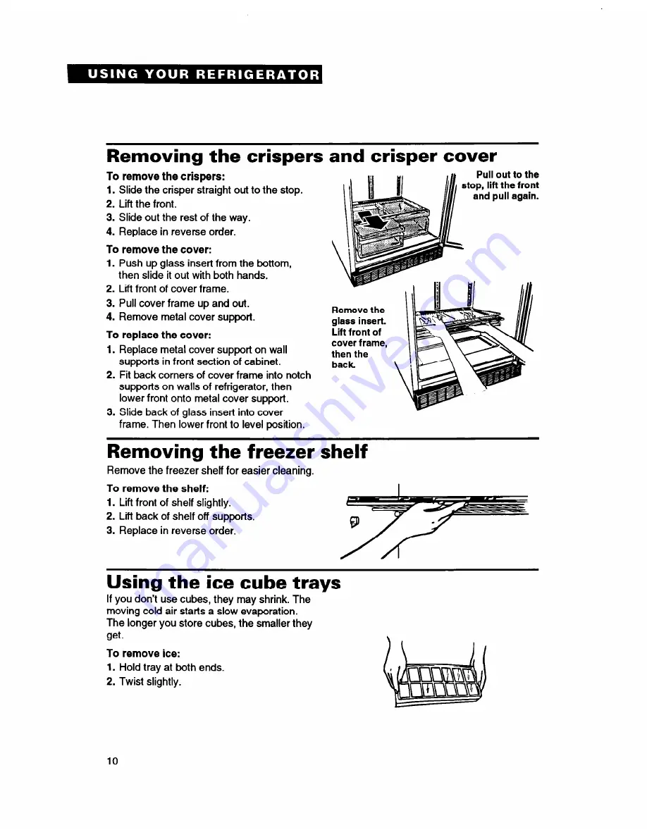 Whirlpool ET18ZK Use And Care Manual Download Page 10