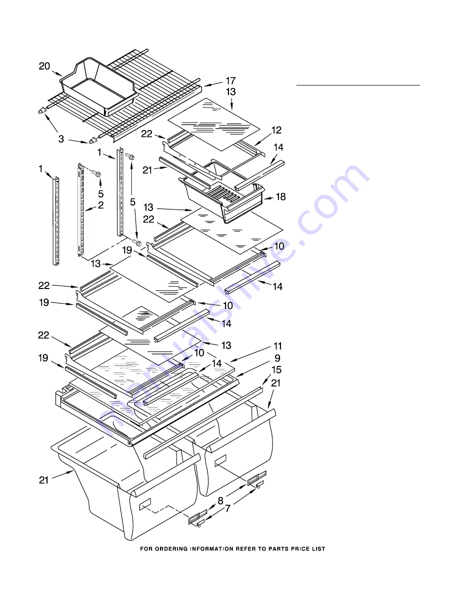 Whirlpool ET1CHEXVB00 Parts List Download Page 11