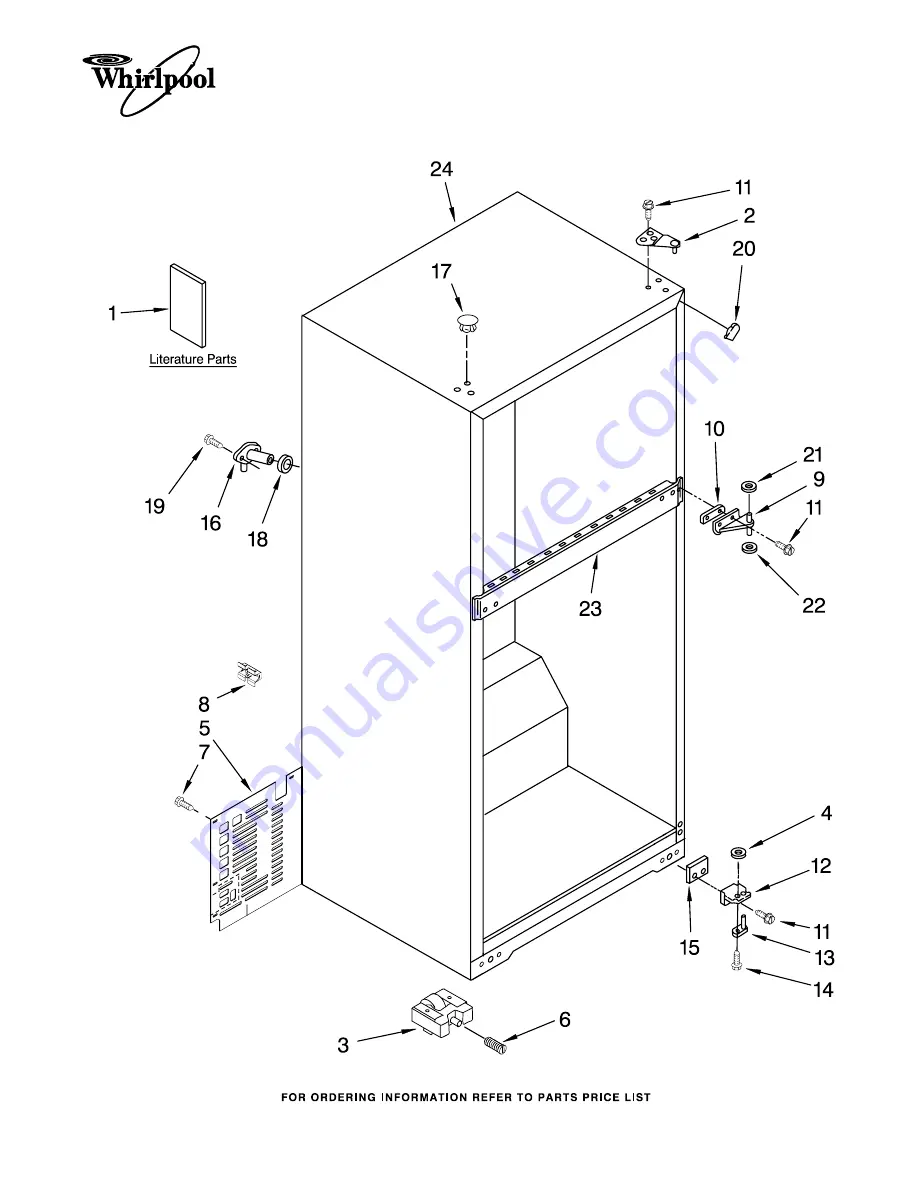 Whirlpool ET8WTKXVB00 Parts Manual Download Page 1