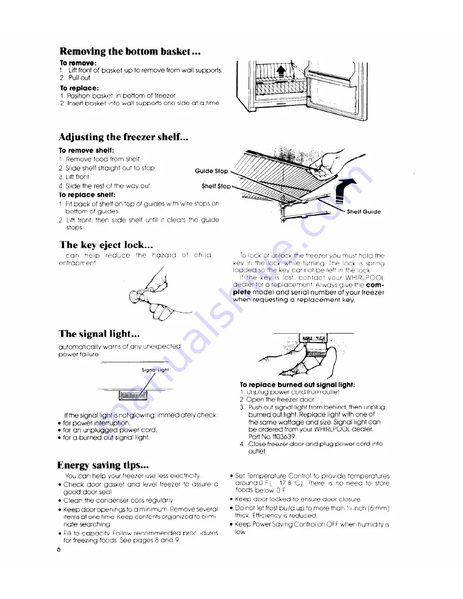 Whirlpool EV190E Use And Care Manual Download Page 6