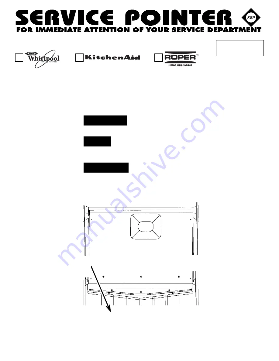 Whirlpool EV200 Service Pointer Download Page 1