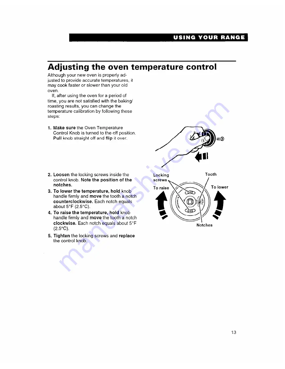 Whirlpool FEP314B Important Instructions Manual Download Page 13