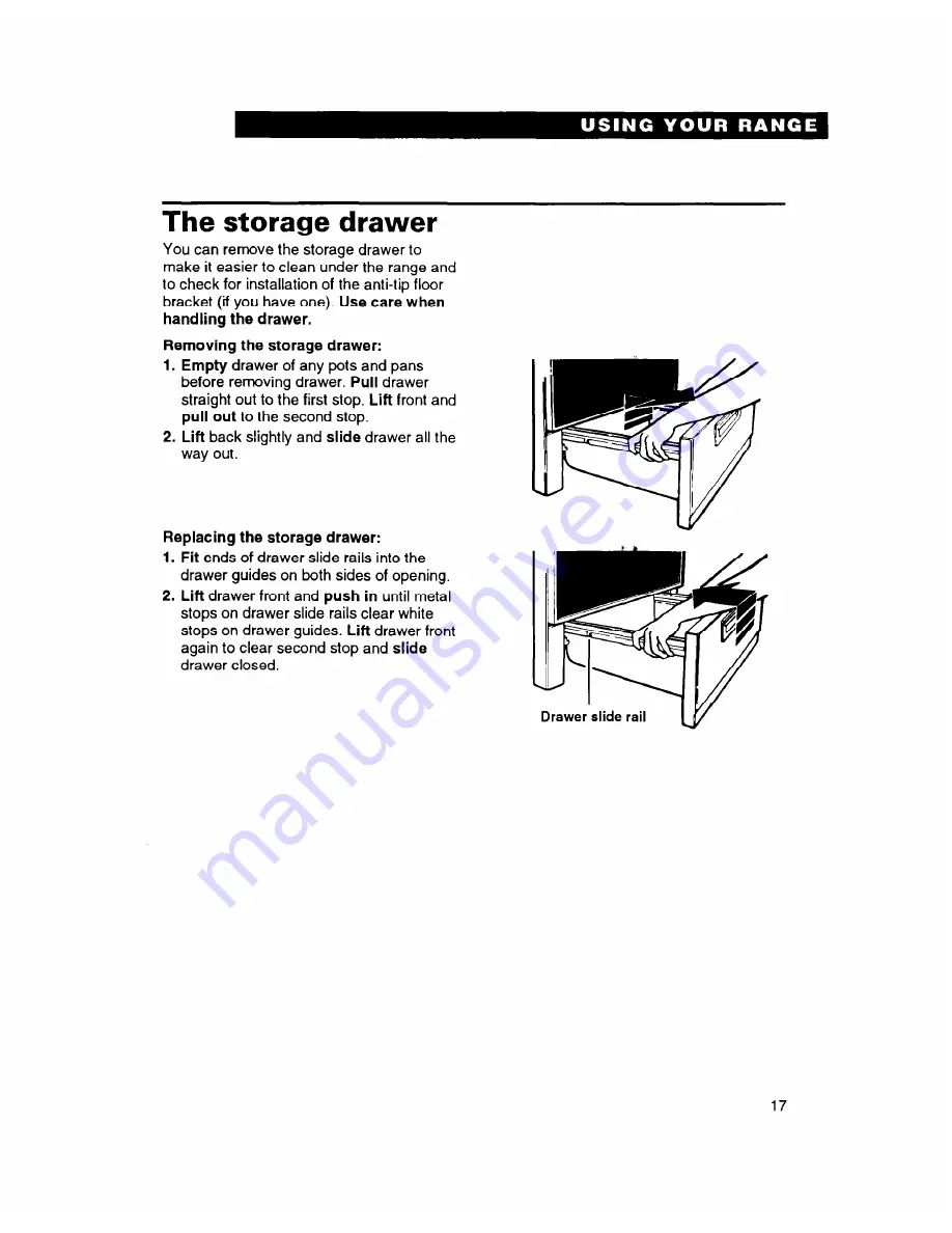 Whirlpool FEP314B Important Instructions Manual Download Page 17