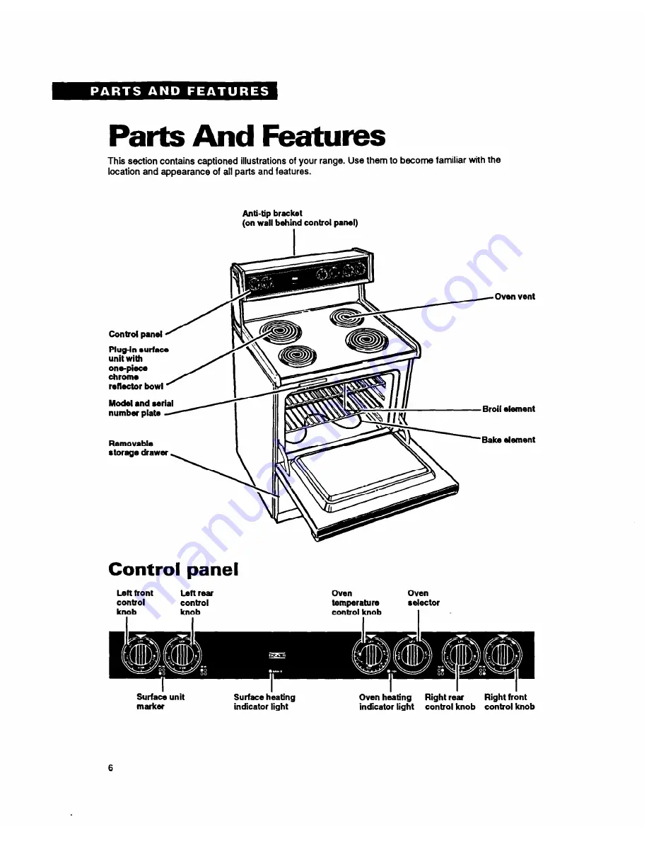 Whirlpool FEP320Y Using Manual Download Page 6