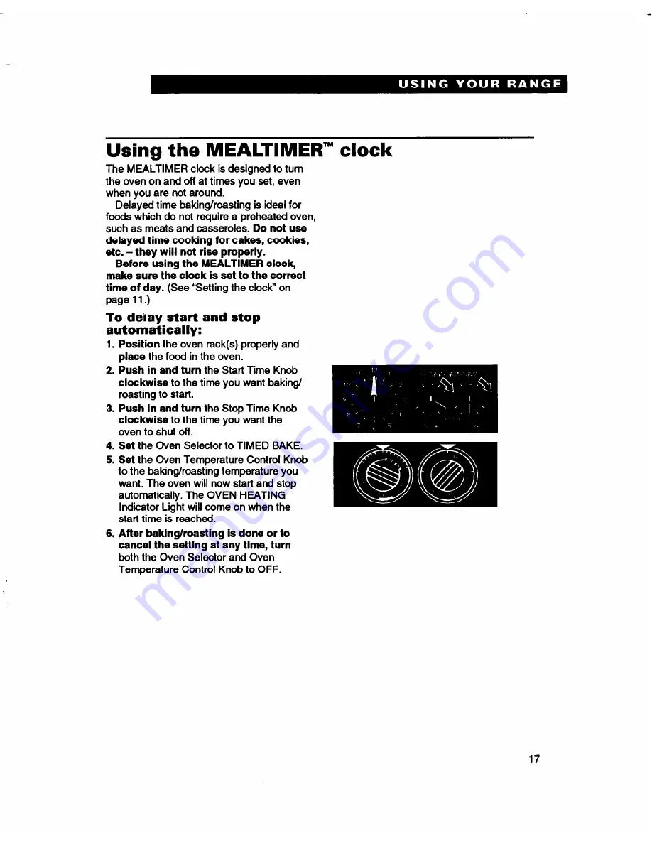 Whirlpool FES310B Use And Care Manual Download Page 17