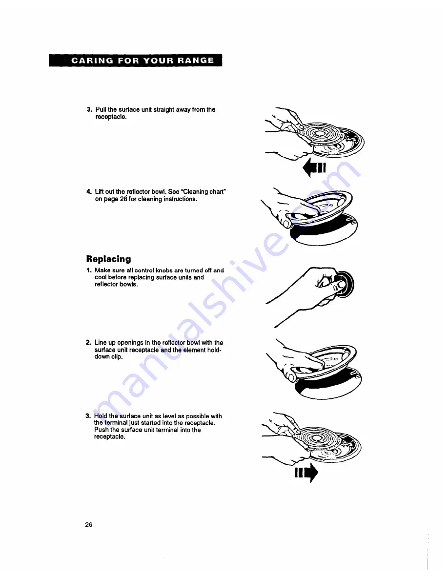 Whirlpool FES355Y Use And Care Manual Download Page 26