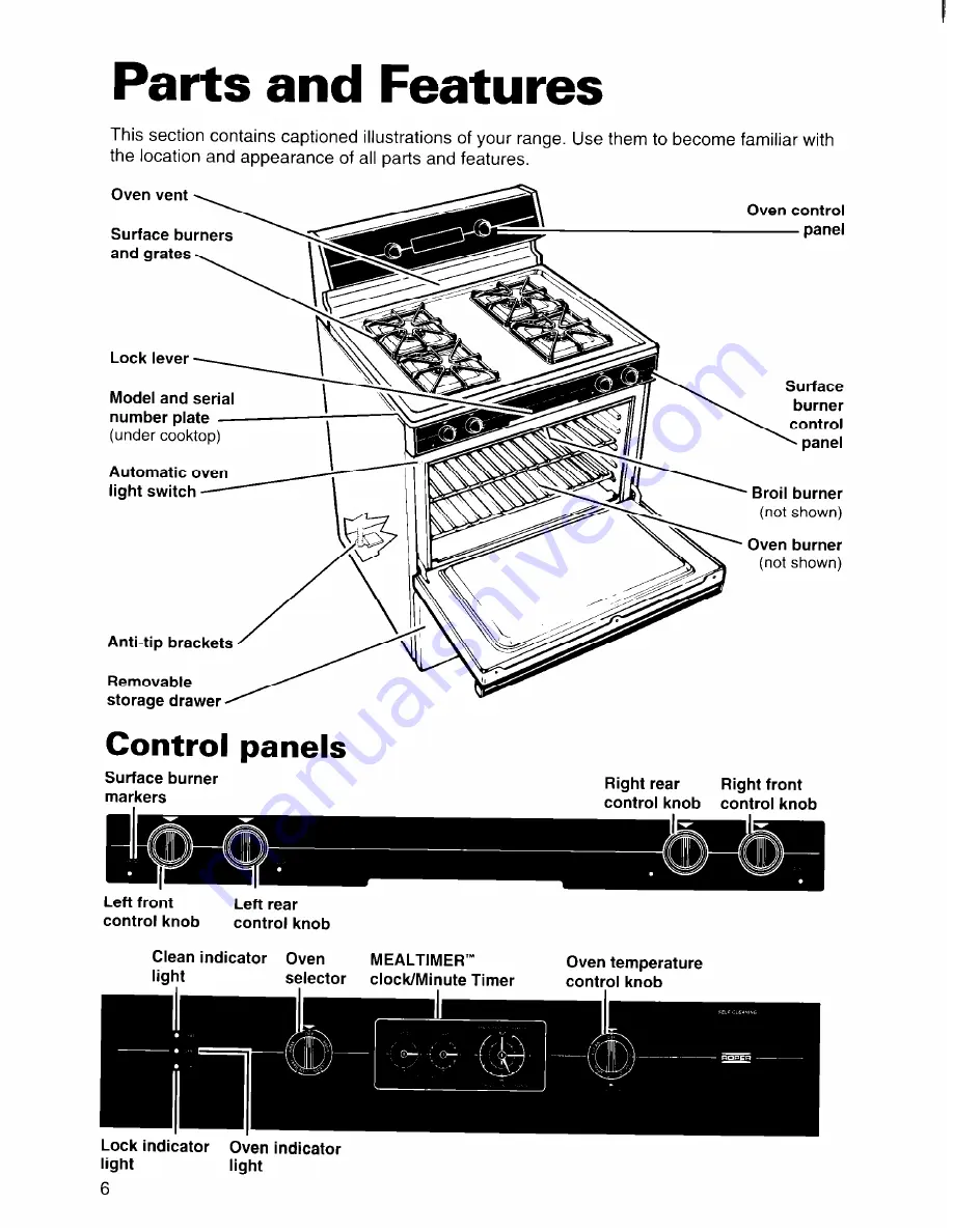 Whirlpool FGS385B Скачать руководство пользователя страница 6