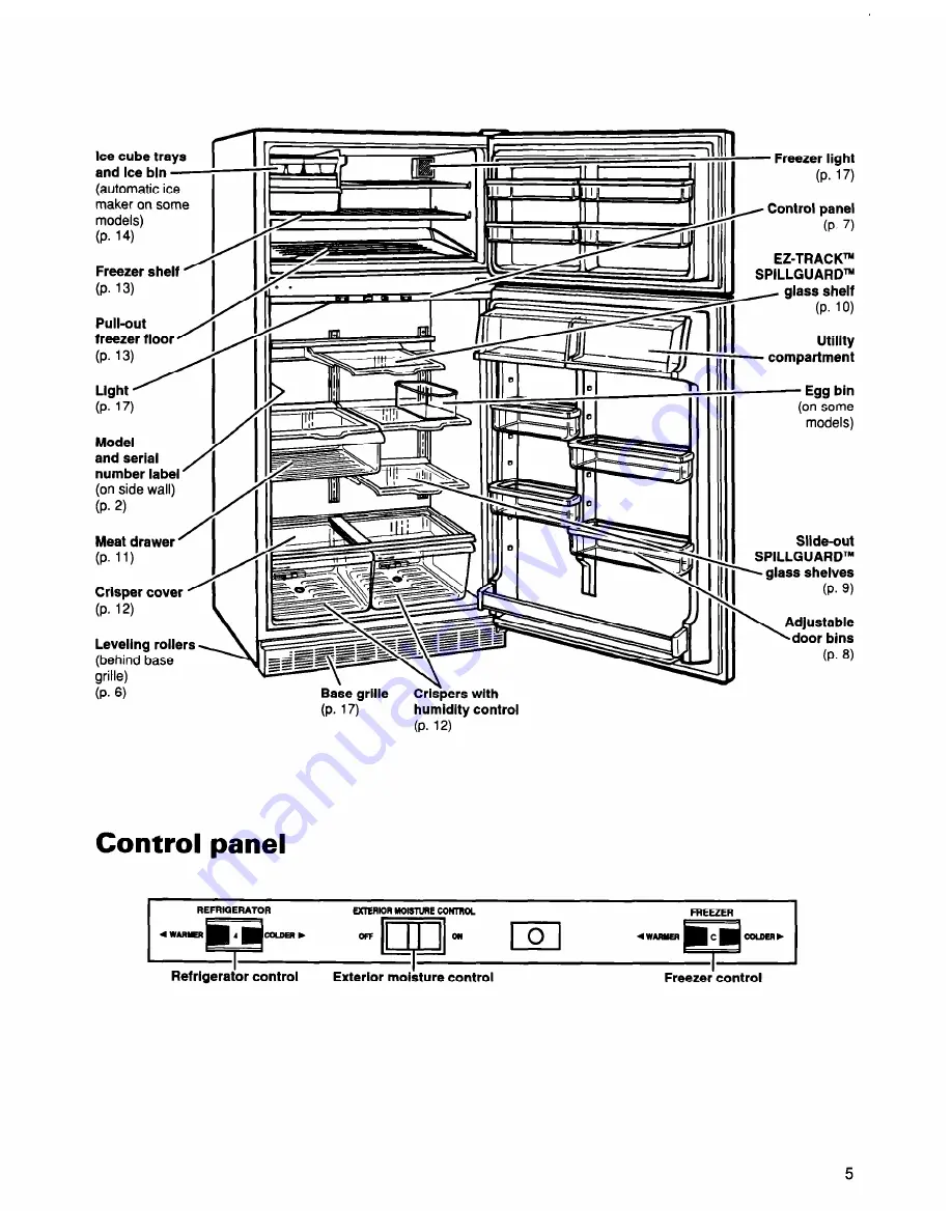 Whirlpool Freezer Refrigerator Use And Care Manual Download Page 5