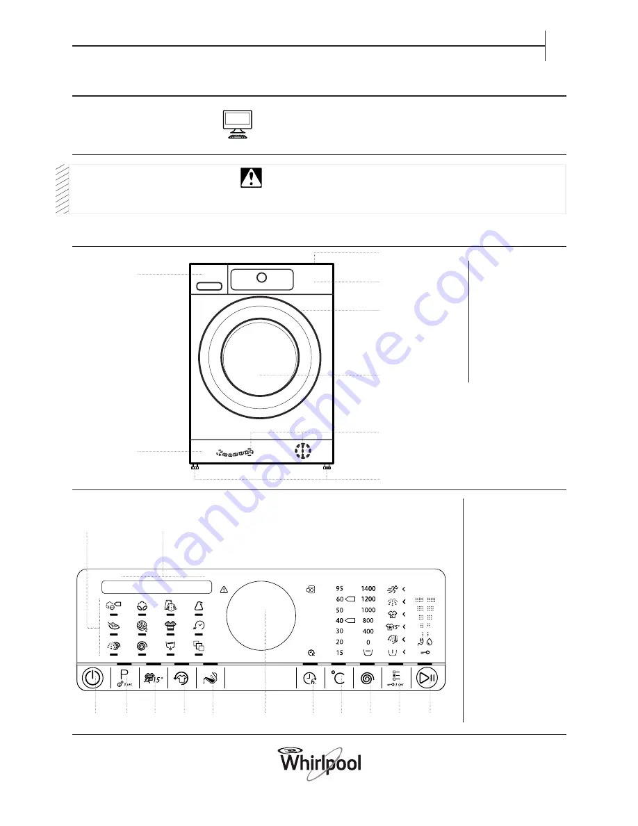 Whirlpool FSCR10432 Скачать руководство пользователя страница 9