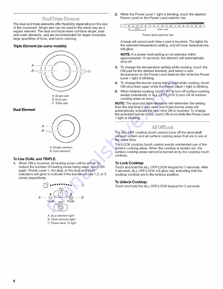 Whirlpool G7CE3034 Скачать руководство пользователя страница 6