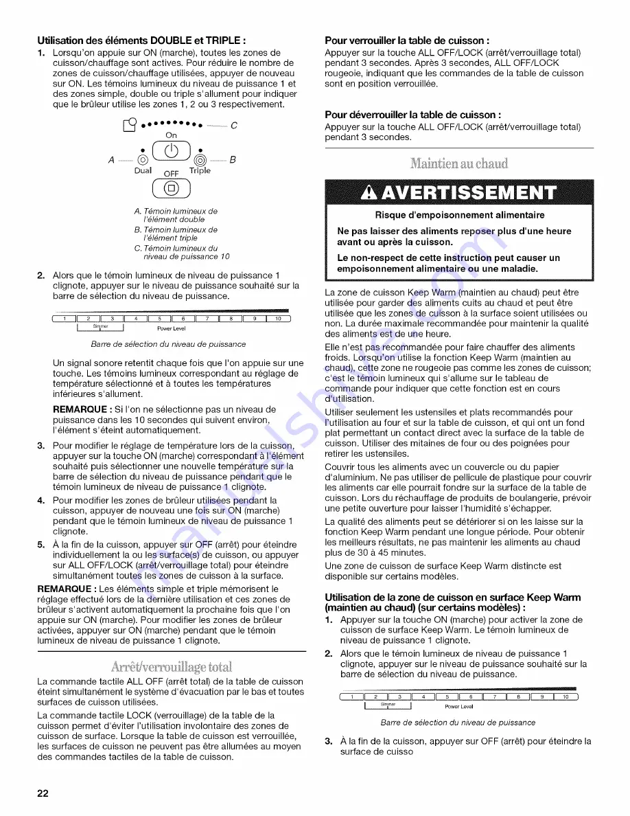 Whirlpool G7CE3034 Use & Care Manual Download Page 22