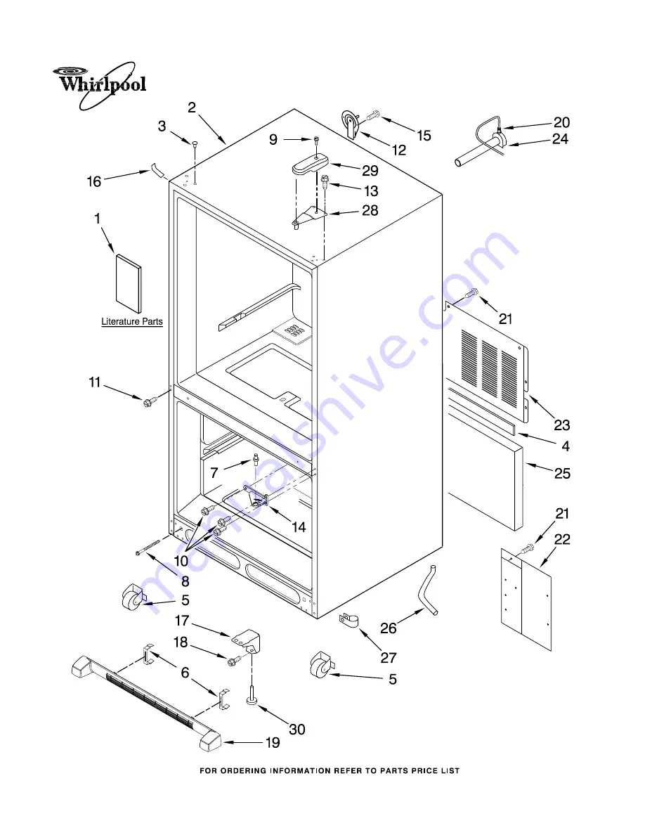 Whirlpool GB2SHDXTB11 Parts Manual Download Page 1