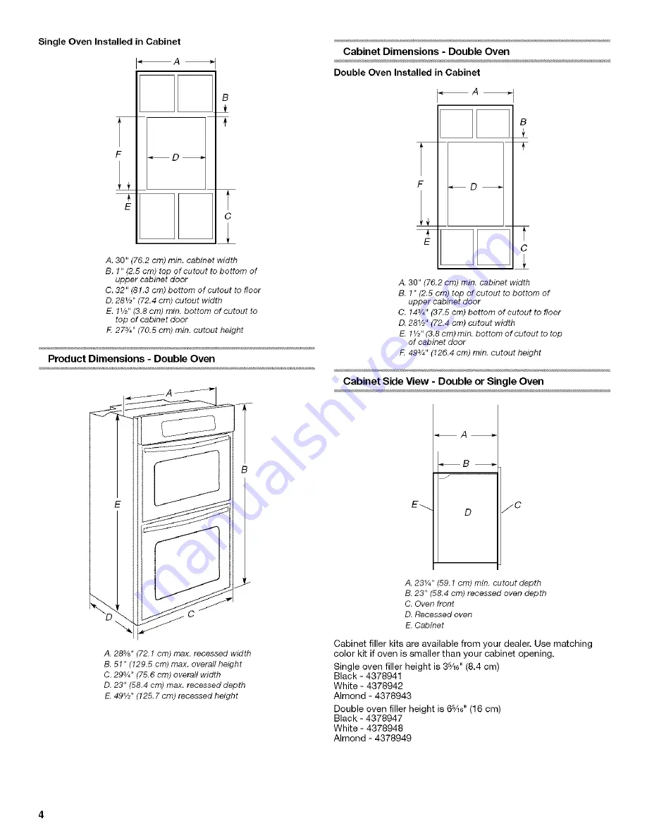 Whirlpool GBD307PRB03 Скачать руководство пользователя страница 4