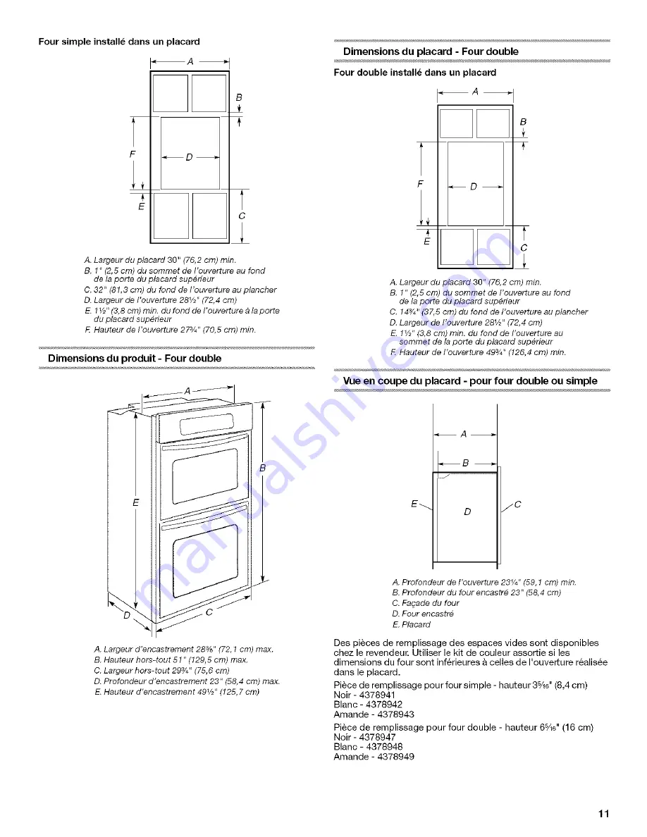 Whirlpool GBD307PRB03 Скачать руководство пользователя страница 11