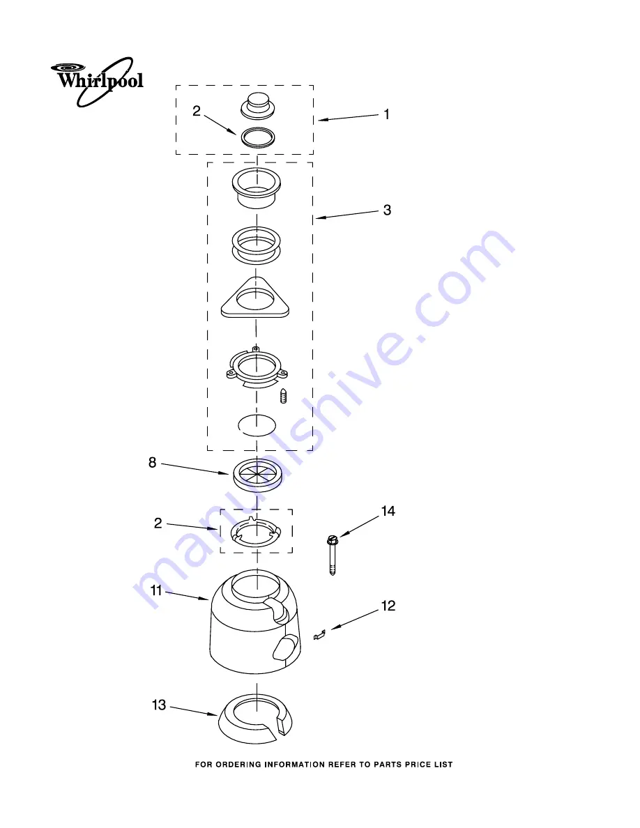 Whirlpool GC5000XE2 Parts List Download Page 1