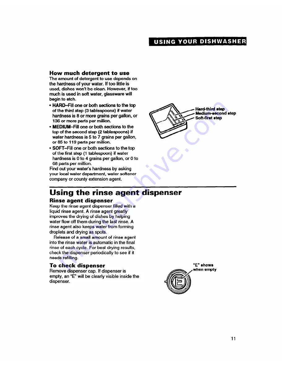 Whirlpool GDP8500 Use & Care Manual Download Page 11