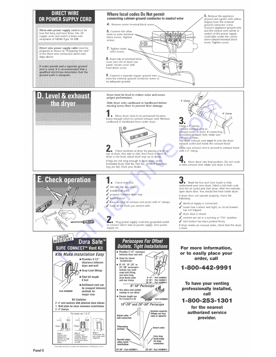 Whirlpool GEW9868KQ Installation Instructions Manual Download Page 6