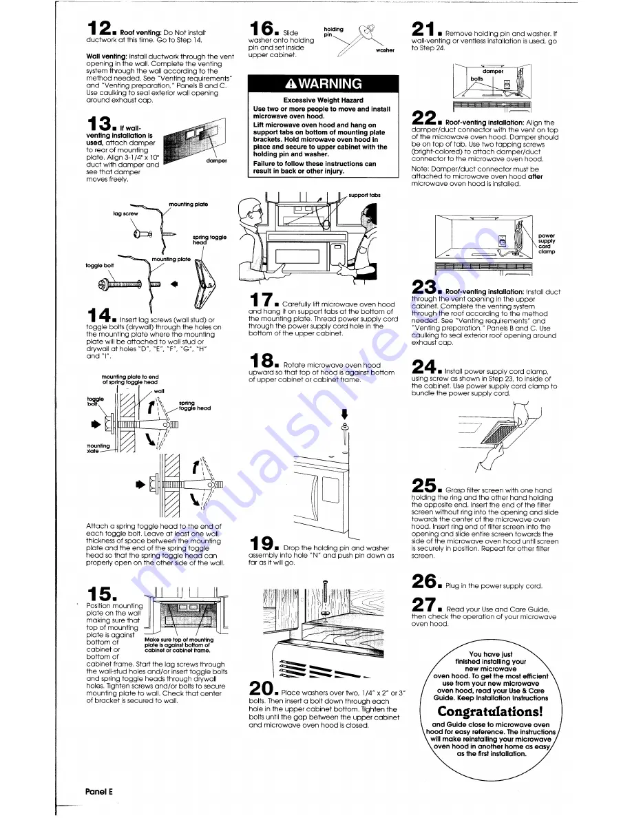 Whirlpool GH7155XK Installation Instructions Manual Download Page 6