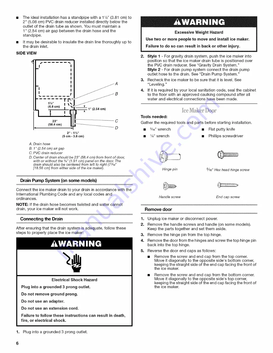 Whirlpool GI15NDXXB2 Use & Care Manual Download Page 6