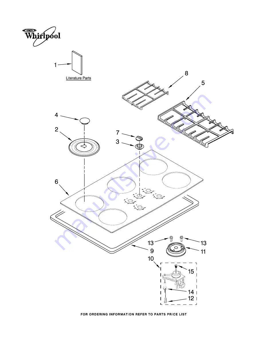 Whirlpool GLT3657RB03 Скачать руководство пользователя страница 1