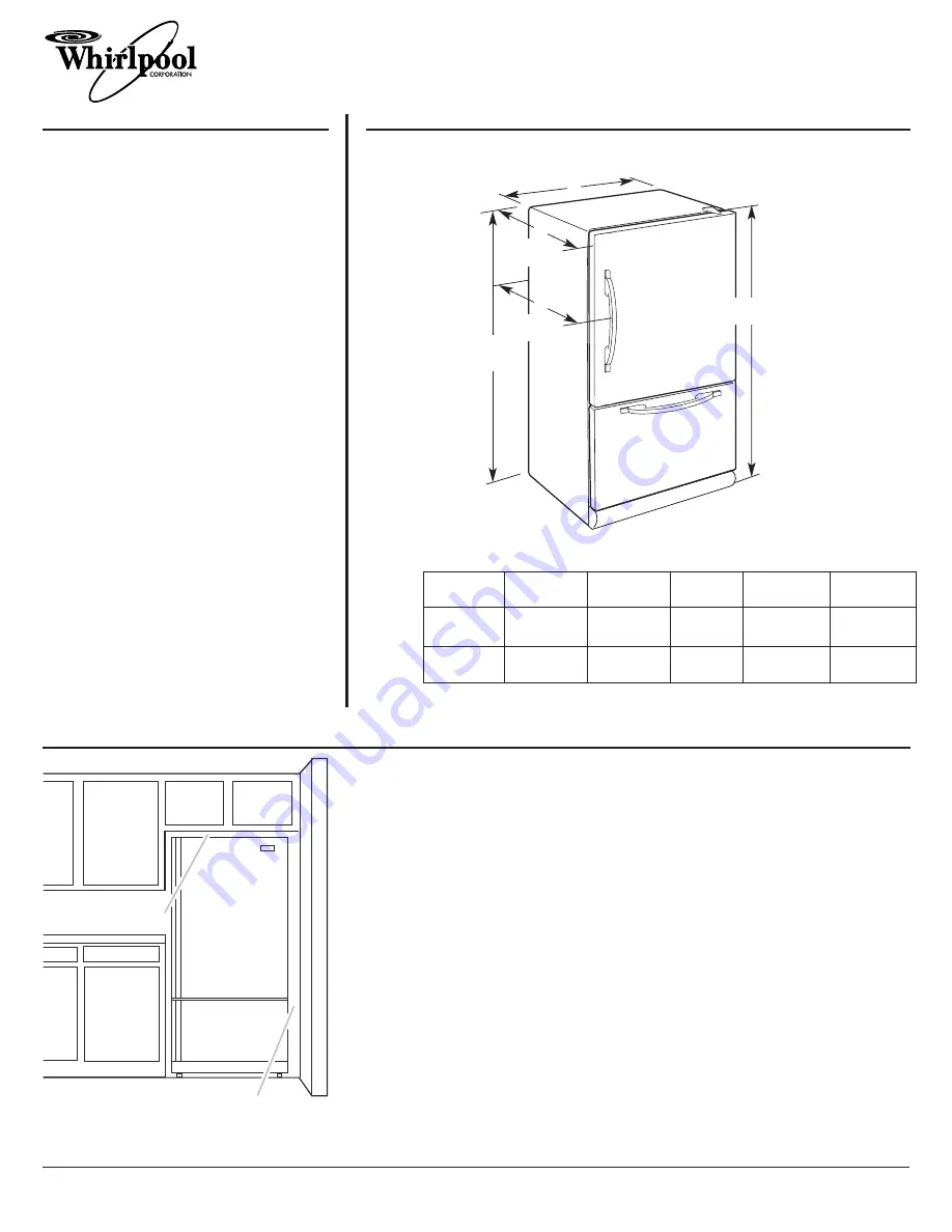 Whirlpool Gold GB2FHDXWS Скачать руководство пользователя страница 1