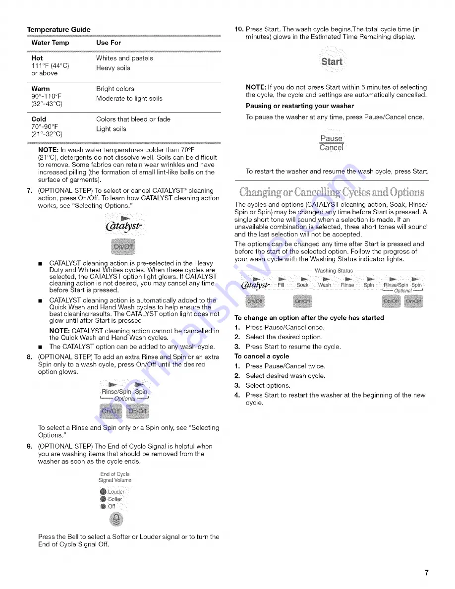 Whirlpool Gold GSX9885JQ0 Use & Care Manual Download Page 7