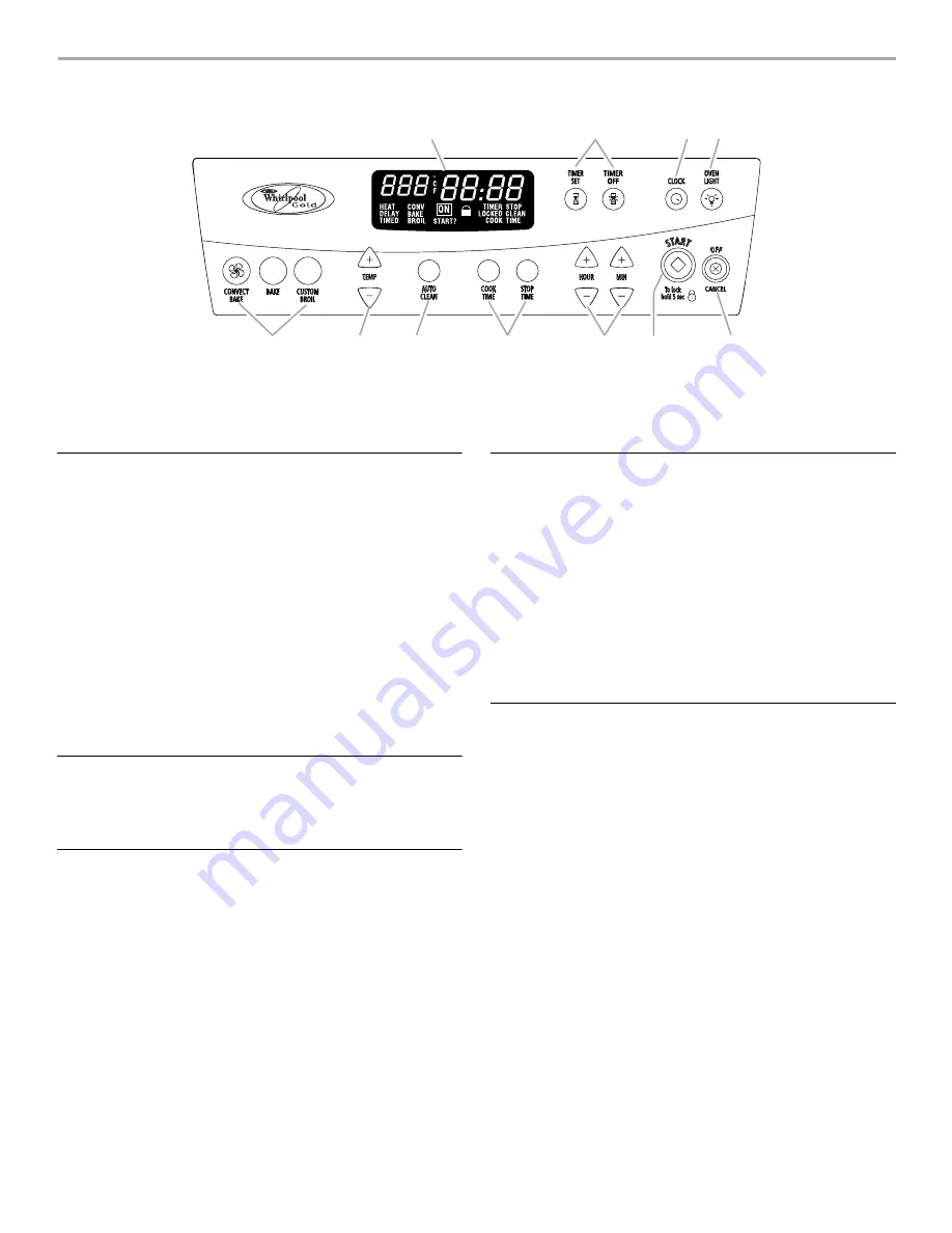 Whirlpool Gold GW395LEP Скачать руководство пользователя страница 8