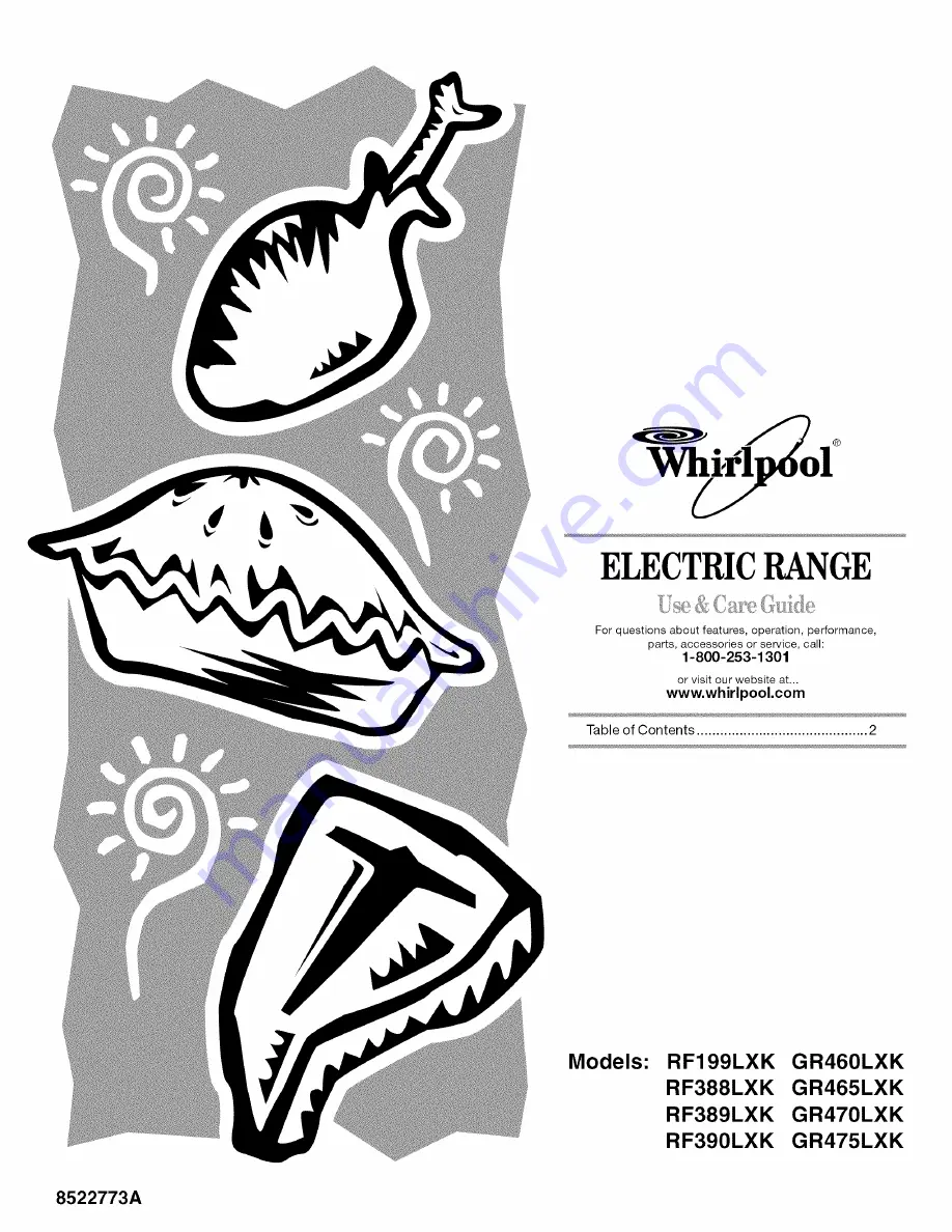 Whirlpool GR440LXL Use & Care Manual Download Page 1