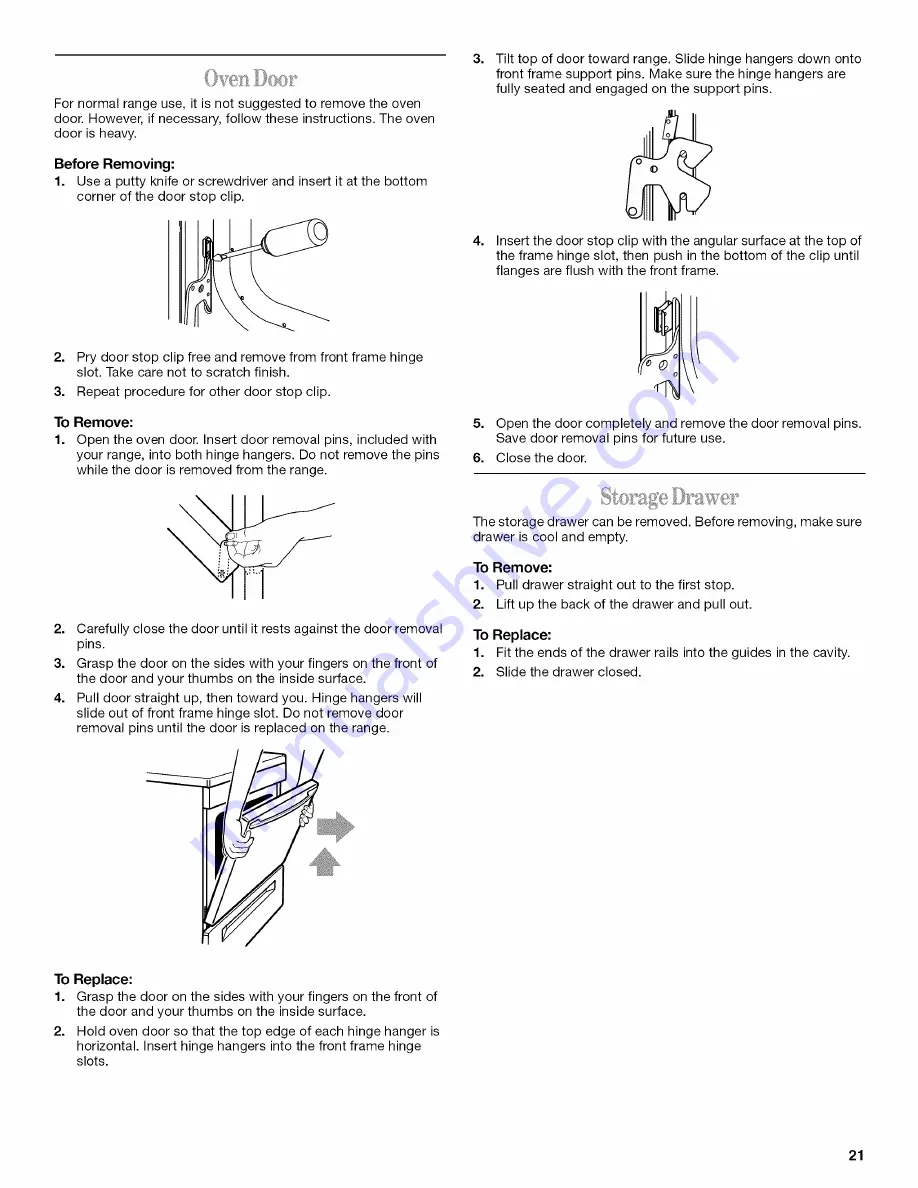 Whirlpool GR440LXL Use & Care Manual Download Page 45