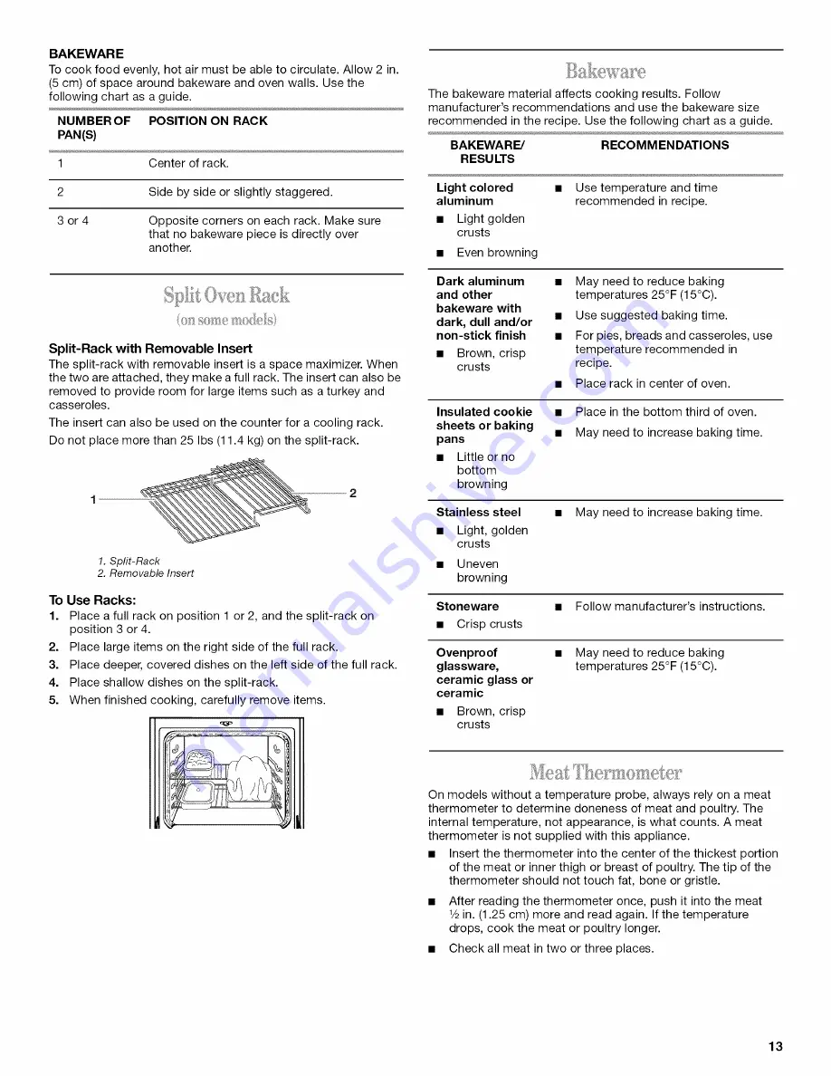 Whirlpool GR440LXL Use & Care Manual Download Page 61