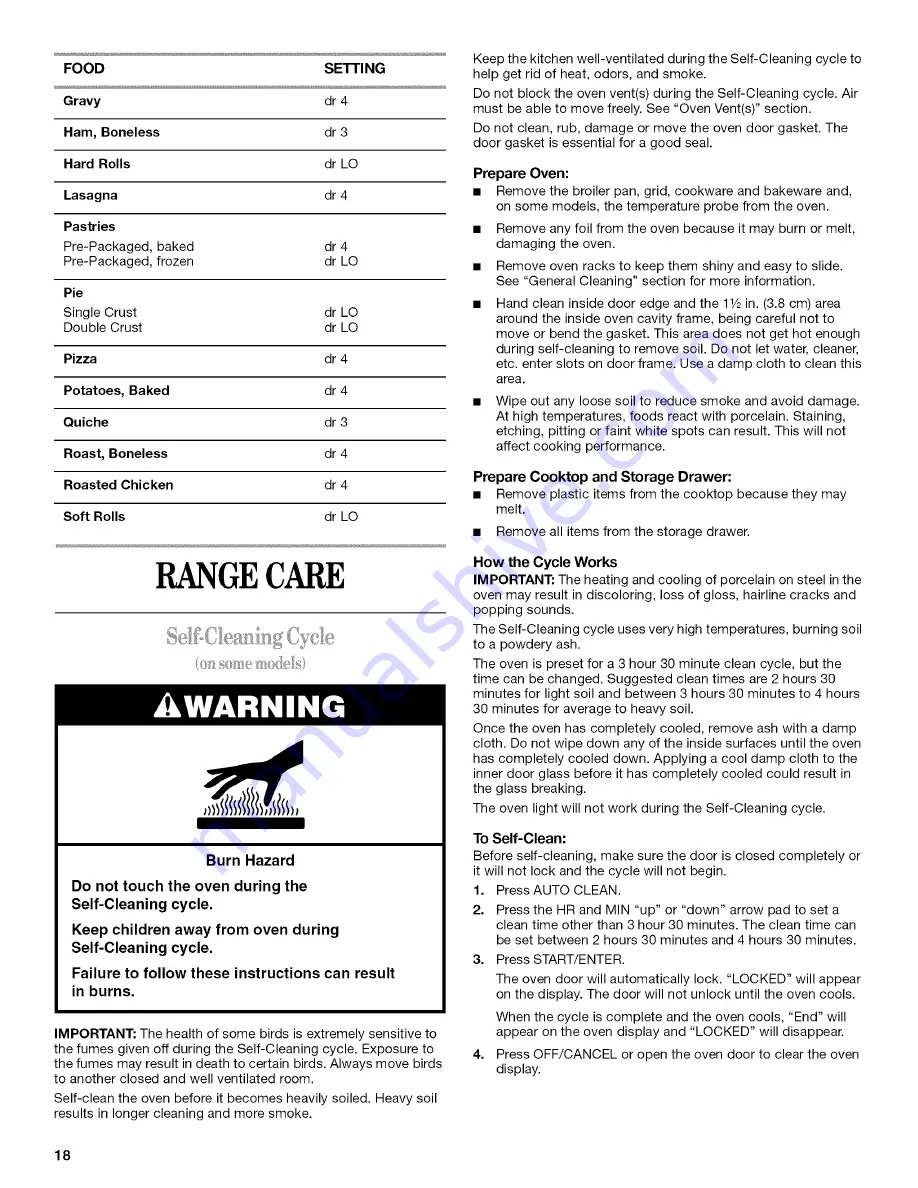 Whirlpool GR440LXL Use & Care Manual Download Page 66