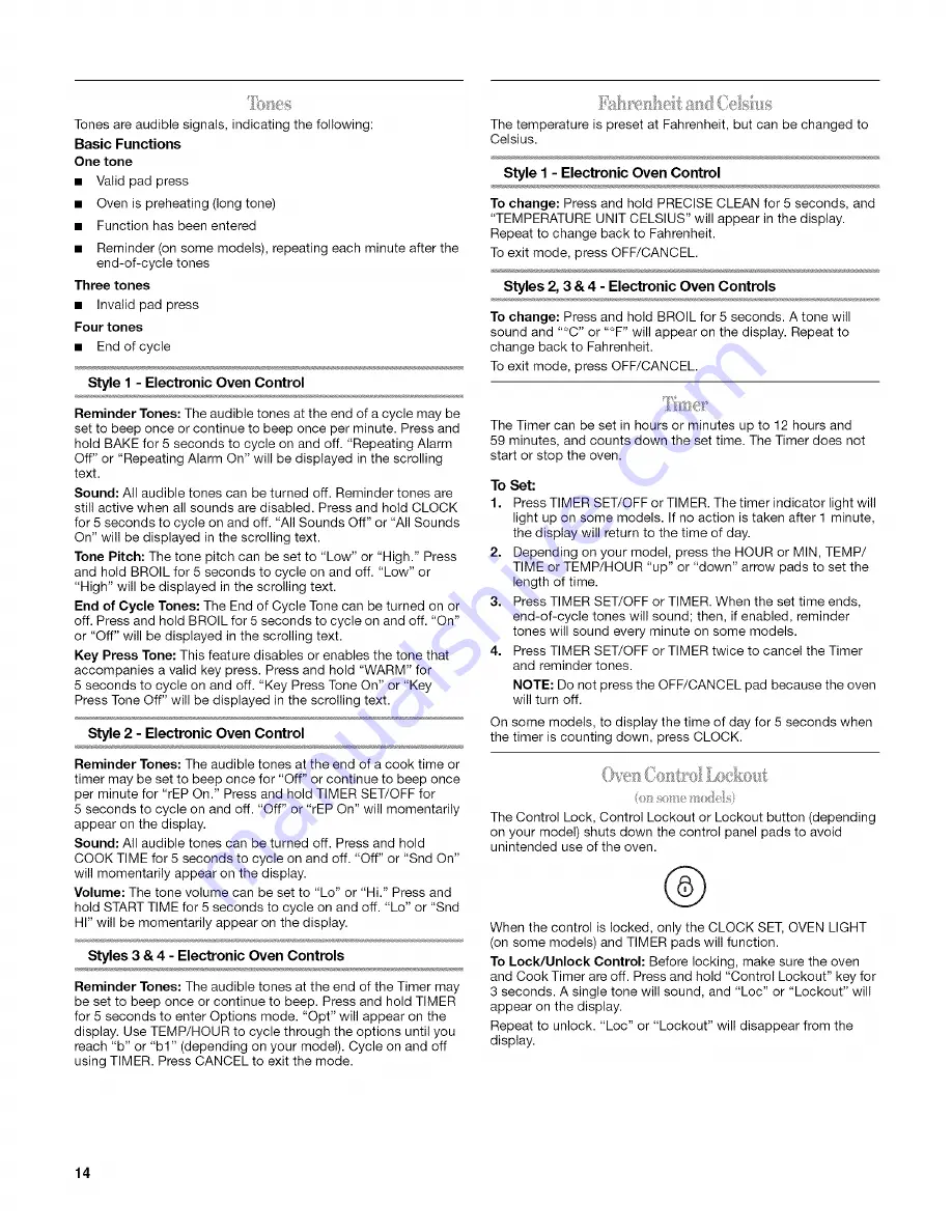 Whirlpool GR563LXSB2 Use & Care Manual Download Page 14