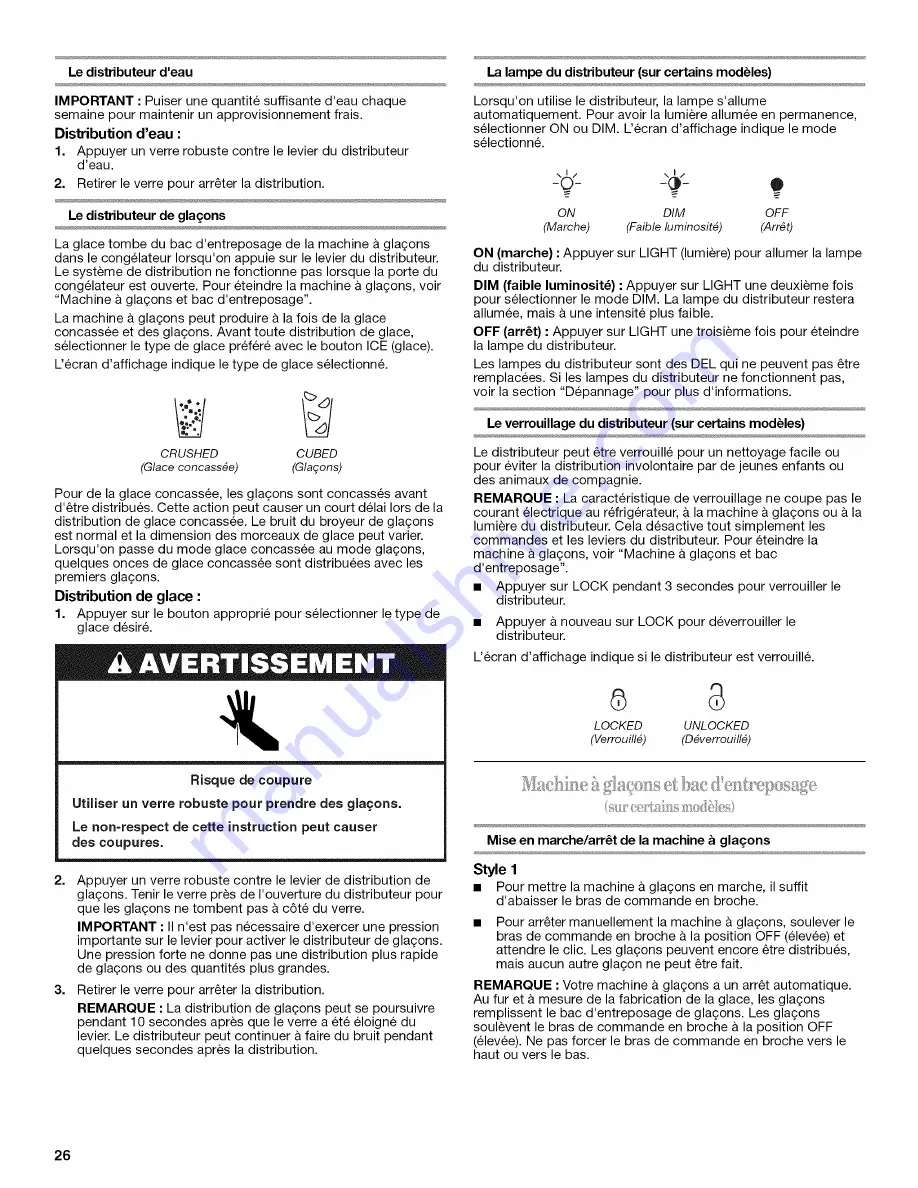 Whirlpool GS2KVAXVS03 User Instructions Download Page 26