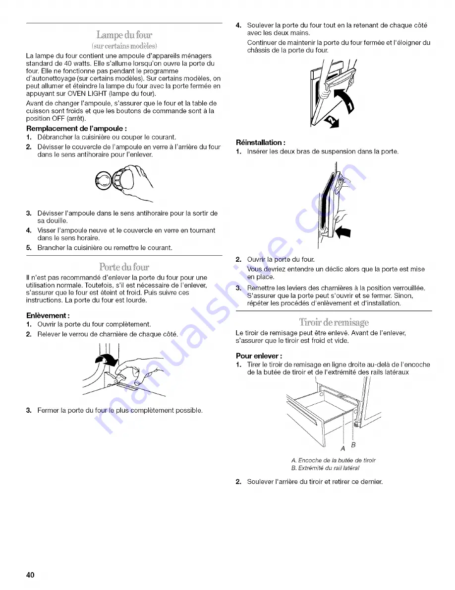 Whirlpool GS440LEMQ5 Скачать руководство пользователя страница 40