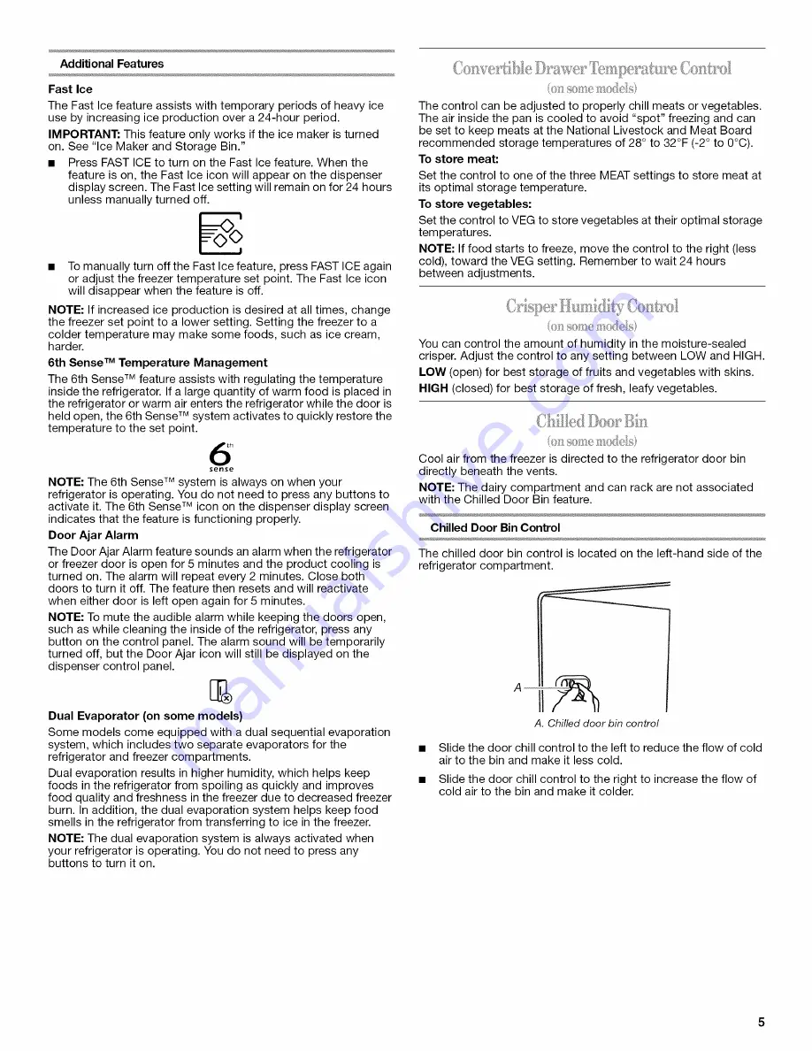 Whirlpool GSC25C4EYB00 User Instructions Download Page 5