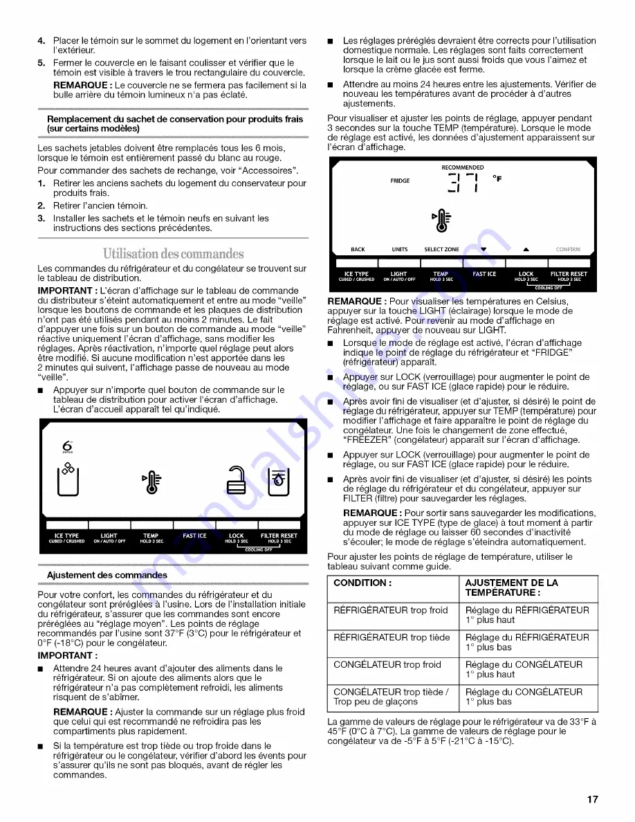 Whirlpool GSC25C4EYB00 User Instructions Download Page 17