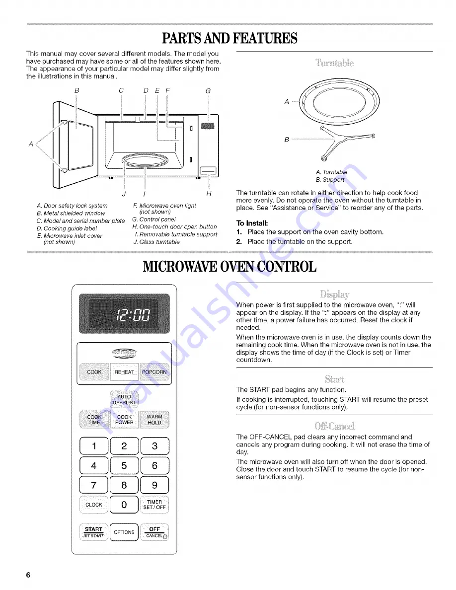 Whirlpool GT4175SP Use & Care Manual Download Page 6