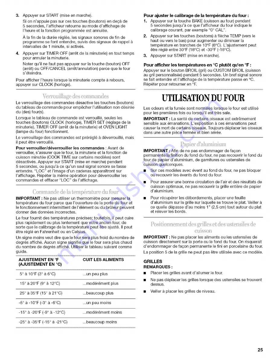 Whirlpool GW395LEPB00 Use & Care Manual Download Page 25