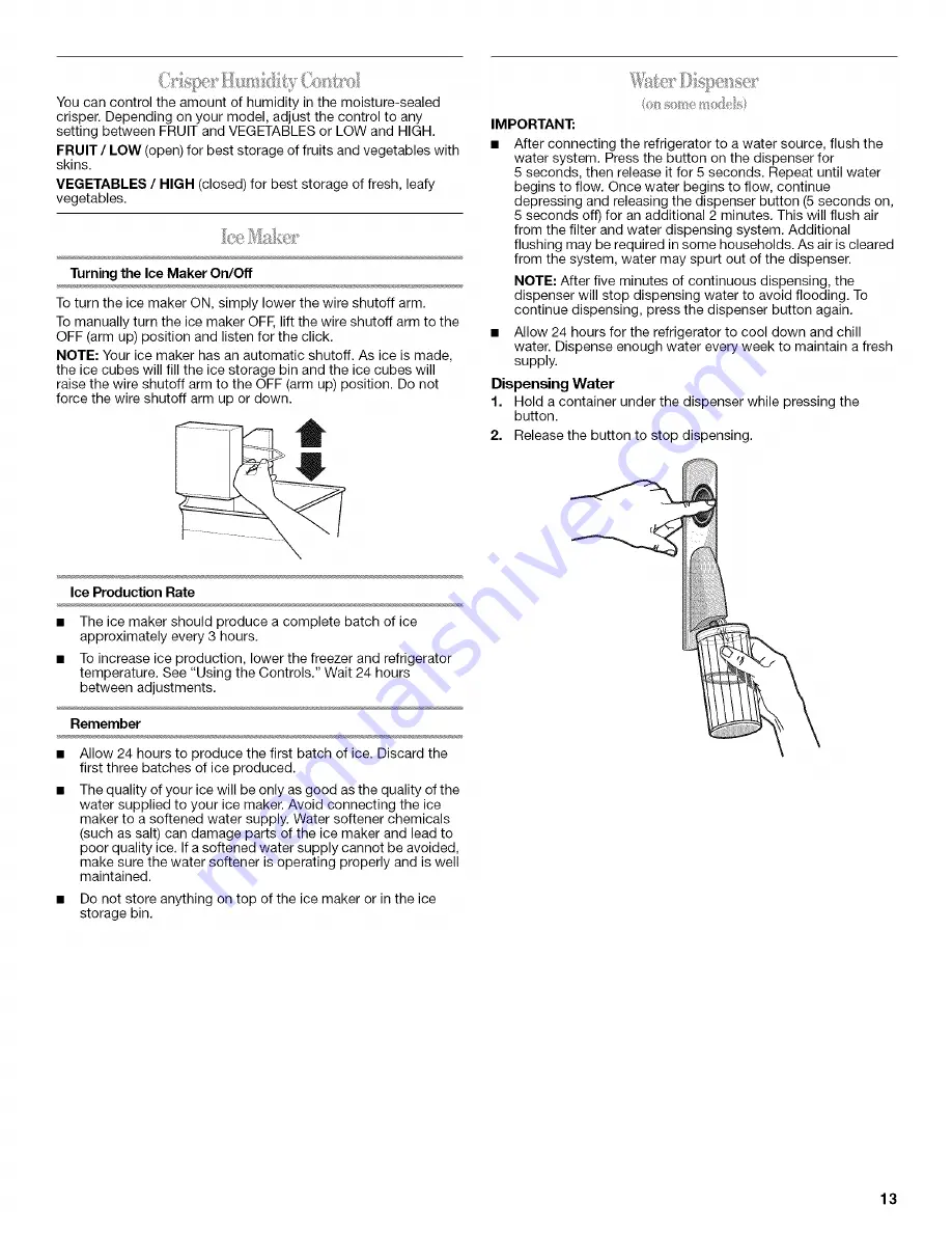 Whirlpool GX5FHDXTQ01 User Instructions Download Page 13