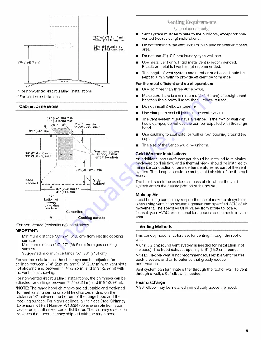 Whirlpool GXW6530DXS0 Скачать руководство пользователя страница 5