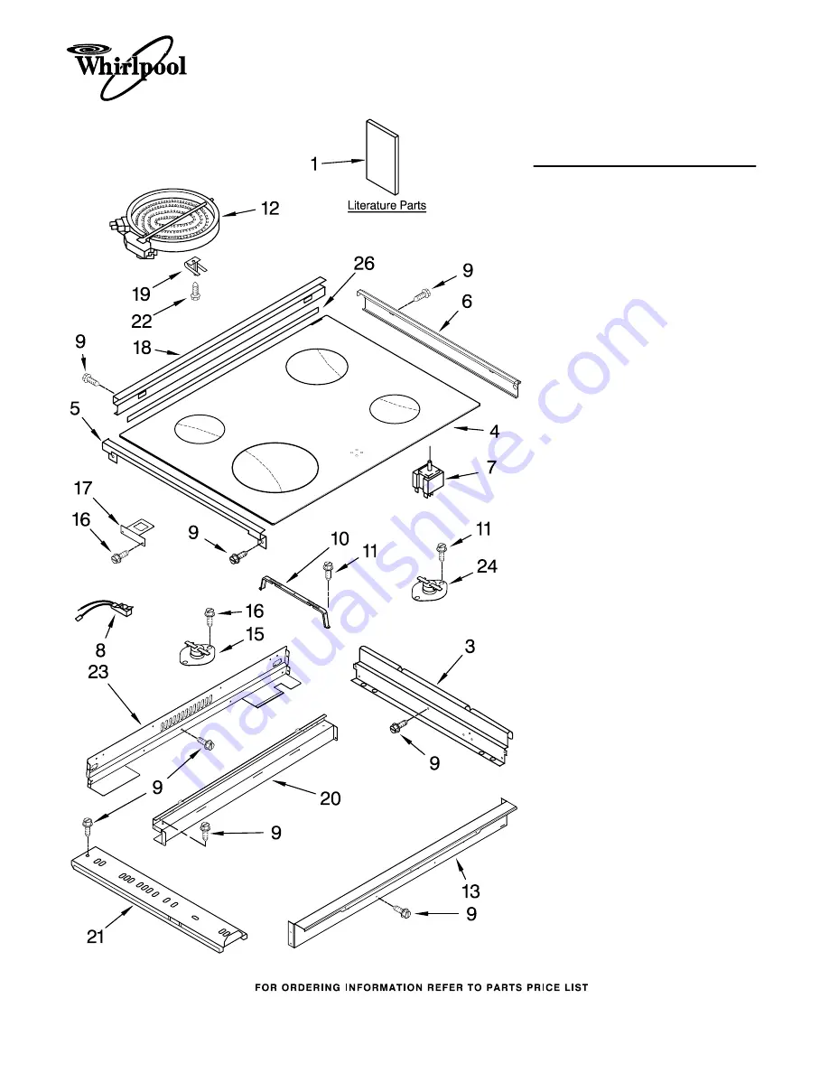 Whirlpool GY398LXPB02 Parts List Download Page 1