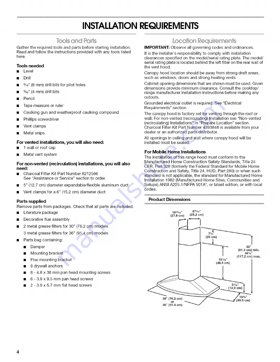 Whirlpool GZ9730SSS0 Скачать руководство пользователя страница 4